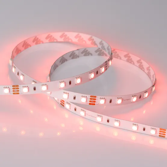 Фото #3 товара Светодиодная лента RT 2-5000 24V RGB 2x (5060, 300 LED, LUX) (Arlight, 14.4 Вт/м, IP20)