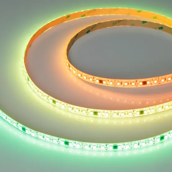 Фото #4 товара Светодиодная лента герметичная SPI-SE-A120-10mm 24V RGB-PX6-BPT (23 W/m, IP65, 2835, 5m) (Arlight, бегущий огонь)
