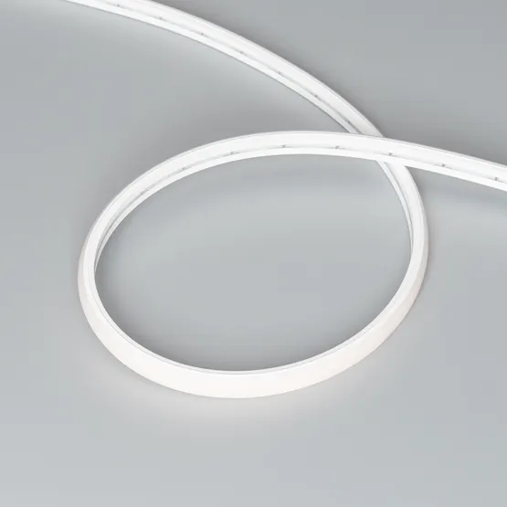 Фото #3 товара Светодиодная лента герметичная MOONLIGHT-TOP-X320-11x7mm 24V Warm2300 (10 W/m, IP65, CSP, 5m, wire x2) (Arlight, Силикон)