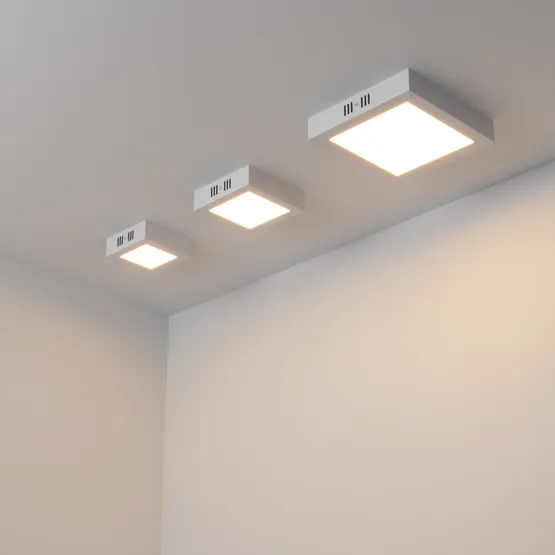 Фото #4 товара Светильник SP-S225x225-18W Warm White (Arlight, IP20 Металл, 3 года)