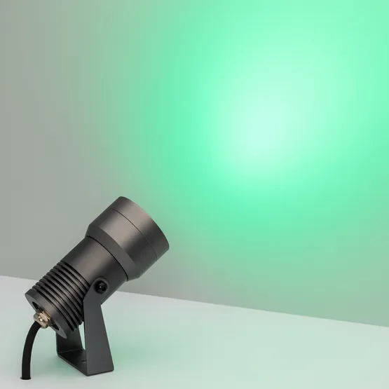 Фото #5 товара Светильник KT-RAY-COLOR-R61-12W RGB-Warm3000 (DG, 36 deg, 12V) (Arlight, IP67 Металл, 3 года)