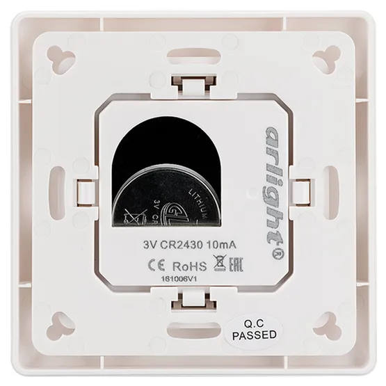 Фото #2 товара Панель Knob SR-2853K2-RF-UP White (3V, DIM, 1 зона) (Arlight, IP20 Пластик, 3 года)