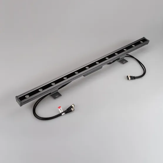 Фото #3 товара Светодиодный прожектор AR-LINE-1000L-48W-24V RGB-Warm3000 (Grey, 15x45 deg, DMX512) (Arlight, Закрытый)