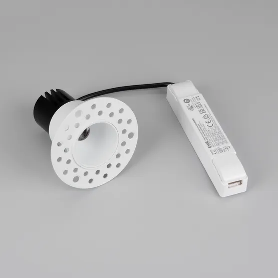 Фото #2 товара Светильник MS-INVISIO-TRIMLESS-R45-10W Warm2700 (WH-WH, 36 deg, 230V) (Arlight, IP54 Металл, 5 лет)