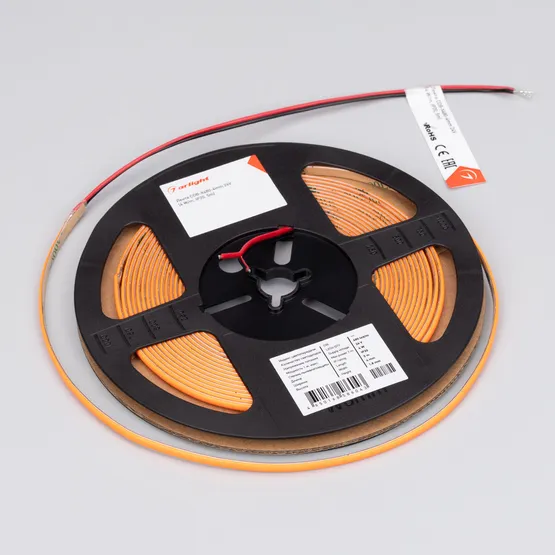 Фото #3 товара Светодиодная лента COB-X480-4mm 24V Orange (4 W/m, IP20, 5m) (Arlight, -)