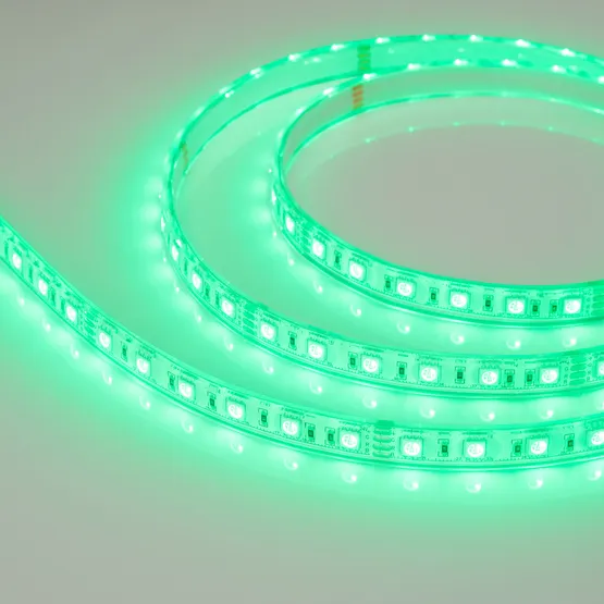 Фото #3 товара Светодиодная лента герметичная RTW-PU-B60-12.5mm 24V RGB (14.4 W/m, IP68, Wire 2m, 5m) (Arlight, -)