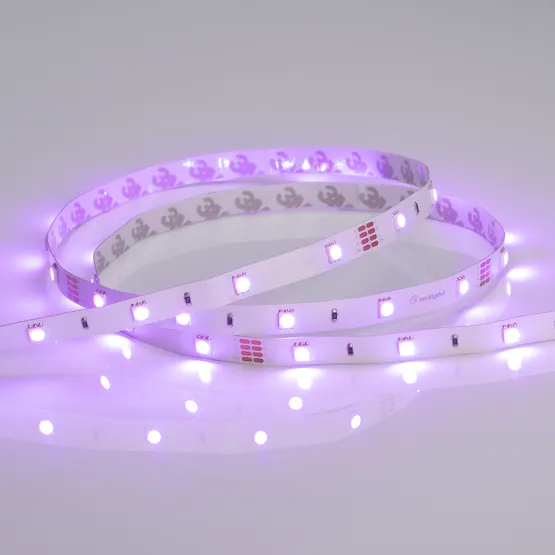 Фото #3 товара Светодиодная лента RT-B30-10mm 24V RGB (7.2 W/m, IP20, 5060, 5m) (Arlight, Открытый)