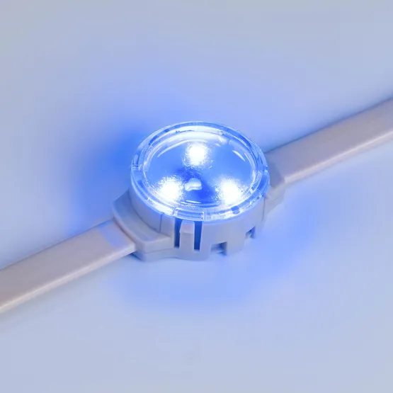 Фото #6 товара Модуль управляемый SOLEX-DMX-3535-3-12V RGB 120deg (D30x16mm, 0.75W, IP67) (Arlight, Пластик, 3 года)