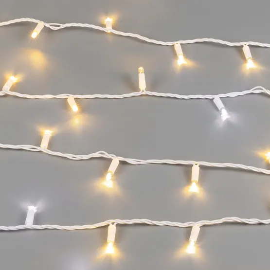 Фото #3 товара Светодиодная гирлянда ARD-STRING-PRO-10000-WHITE-100LED-FLASH WARM (230V, 7W) (Ardecoled, IP65, 2 года)