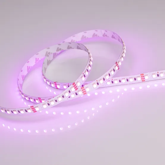 Фото #3 товара Светодиодная лента RT 2-5000 24V RGB 10mm (4040, 120 LED/m, LUX) (Arlight, 13.2 Вт/м, IP20)