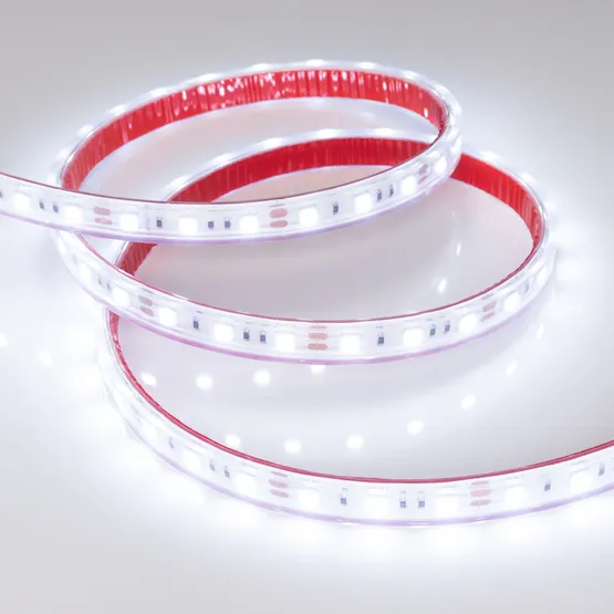 Фото #2 товара Светодиодная лента RTW 2-5000PS 12V Cool 8K 2x (5060, 300 LED, LUX) (Arlight, 14.4 Вт/м, IP67)