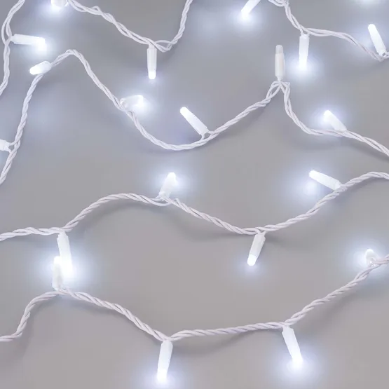 Фото #4 товара Светодиодная гирлянда ARD-STRING-CLASSIC-10000-WHITE-100LED-MILK-FLASH White (230V, 7W) (Ardecoled, IP65, 1 год)