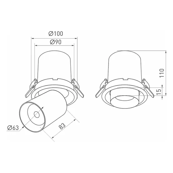 Фото #7 товара Светильник LGD-PULL-R100-10W Warm3000 (WH, 20 deg) (Arlight, IP20 Металл, 3 года)