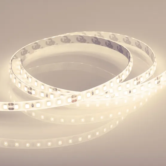 Фото #3 товара Светодиодная лента RTW 2-5000SE 24V 2X Warm3000 (2835, 600 LED, PRO) (Arlight, 14.4 Вт/м, IP65)