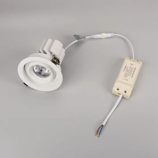 Фото #2 товара Светильник MS-VORTEX-BUILT-R110-20W Day4000 (WH-WH, 40 deg, 230V) (Arlight, IP20 Металл, 5 лет)