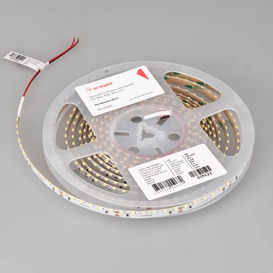 Фото #2 товара Светодиодная лента RS-S120-8mm 24V Day4000 (9.6 W/m, IP20, 3014, 5m) (Arlight, боковое свечение)