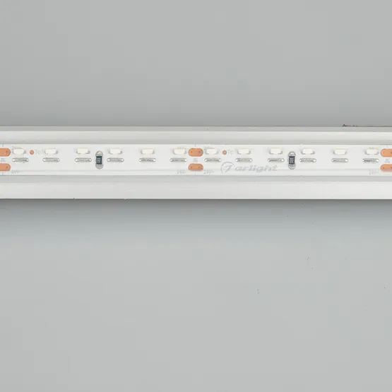 Фото #2 товара Светодиодная лента RSW 2-5000P 24V Cool 10K 2x (3014, 120 LED/m, LUX) (Arlight, 9.6 Вт/м, IP66)
