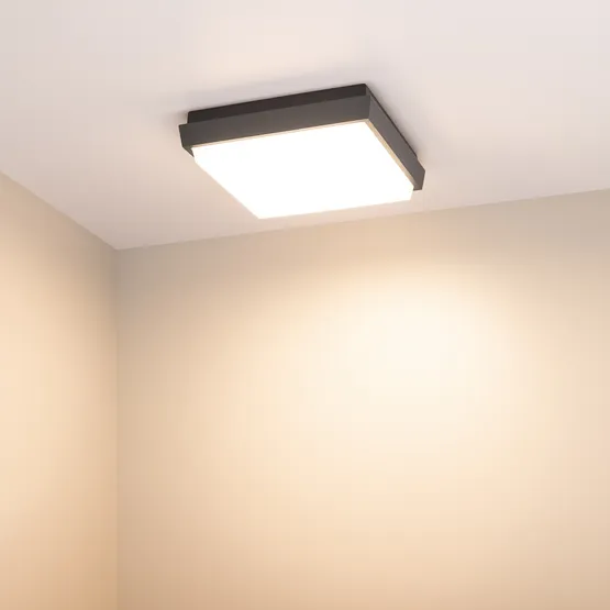 Фото #4 товара Светильник LGD-AREA-S175x175-10W Warm3000 (GR, 110 deg, 230V) (Arlight, IP54 Металл, 3 года)