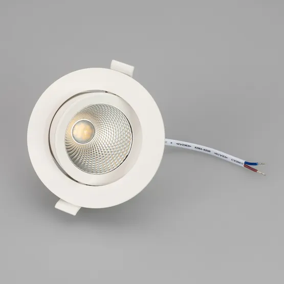 Фото #2 товара Светильник LTD-POLAR-TURN-R105-10W Warm3000 (WH, 36 deg, 230V) (Arlight, IP20 Пластик, 3 года)