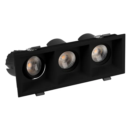 Фото #6 товара Светильник MS-FLOW-BUILT-S230x85-3x6W Warm3000 (BK, 15 deg, 230V) (Arlight, IP20 Металл, 5 лет)