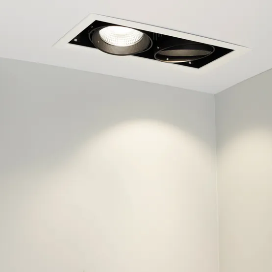 Фото #6 товара Светильник CL-KARDAN-S375x190-2x25W White6000 (WH-BK, 30 deg) (Arlight, IP20 Металл, 3 года)
