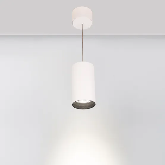 Фото #5 товара Светильник подвесной SP-POLO-R85-2-15W Day White 40deg (White, Black Ring) (Arlight, IP20 Металл, 3 года)