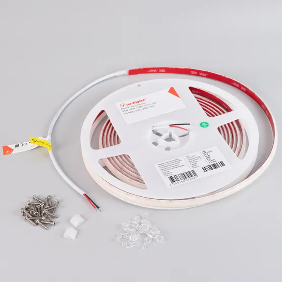 Фото #3 товара Светодиодная лента герметичная RTW-SEW-A308-10mm 24V Warm3500 (14 W/m, IP65, 2835, 5m) (Arlight, 5 лет)