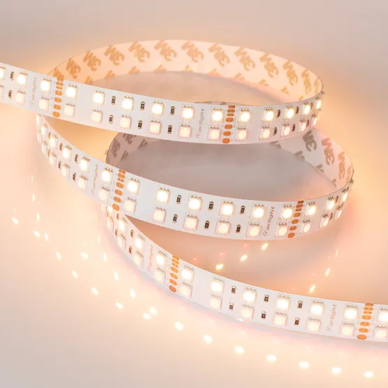 Фото #6 товара Светодиодная лента RT 2-5000 24V RGB-Warm 2x2 (5060, 720 LED, LUX) (Arlight, 32 Вт/м, IP20)