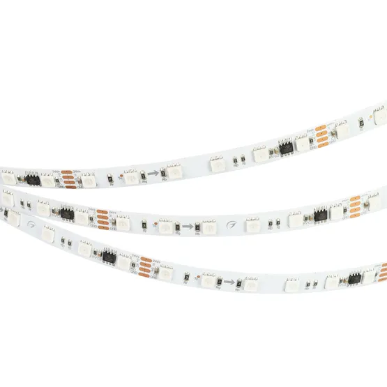 Фото #5 товара Светодиодная лента DMX-B60-10mm 24V RGB-PX6 (15 W/m, IP20, 5060, 5m) (Arlight, -)