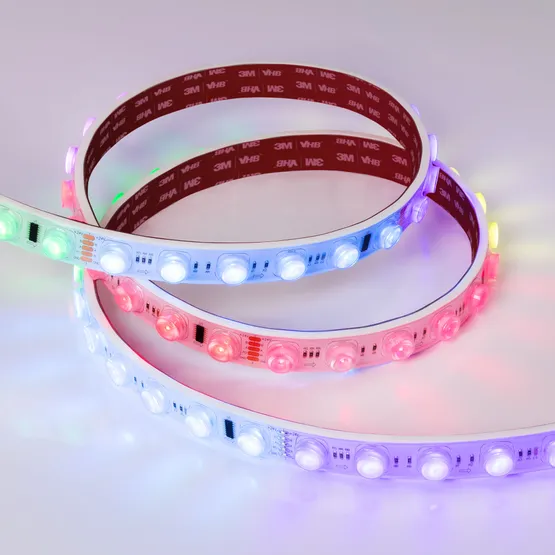 Фото #4 товара Светодиодная лента герметичная DMX-FLT-PS-S36-23mm 24V RGB-PX6 (20 W/m, IP67, 30deg, 5m) (Arlight, -)