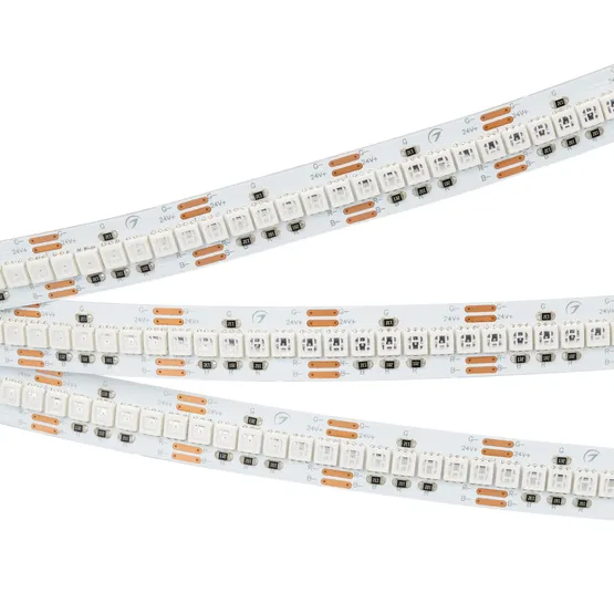 Фото #4 товара Светодиодная лента RT-G240-12mm 24V RGB (18 W/m, IP20, 3838, 5m) (Arlight, Открытый)