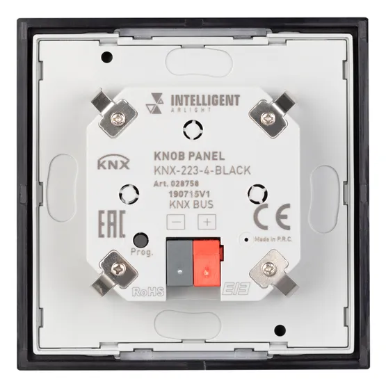 Фото #3 товара INTELLIGENT ARLIGHT Панель KNX-223-4-BLACK (BUS) (IARL, IP20 Пластик, 3 года)