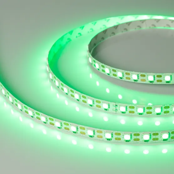 Фото #4 товара Светодиодная лента RT 2-5000 12V Cx1 Green 2x (5060, 360 LED, LUX) (Arlight, 15.6 Вт/м, IP20)