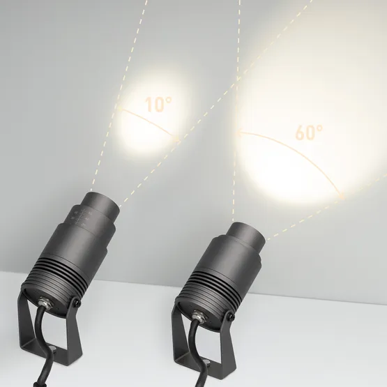 Фото #4 товара Светильник ALT-RAY-ZOOM-R61-12W Warm3000 (DG, 10-60 deg, 230V) (Arlight, IP67 Металл, 3 года)