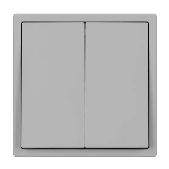 Фото #3 товара ARL NOBE Выключатель звонковый 2 кл софт-тач никель SWT-MKR2-SFPL-IS (250V, 10A) (Arlight, -)