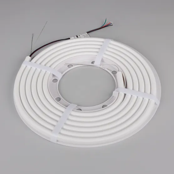 Фото #3 товара Светодиодная лента герметичная WAVE-TOP-A240-18x15mm 24V RGB (10 W/m, IP54, 5m, wire x1) (Arlight, Вывод прямой, 3 года)