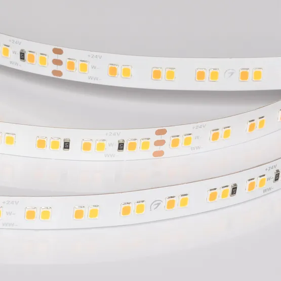 Фото #5 товара Светодиодная лента UL-A160-10mm 24V Warm-MIX (15 W/m, IP20, 5m) (Arlight, Изменяемая ЦТ)