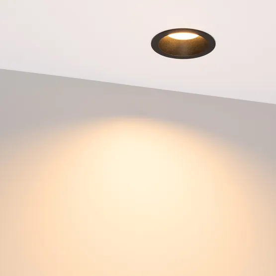 Фото #4 товара Светильник MS-DROP-BUILT-R84-8W Warm2700 (BK, 85 deg, 230V) (Arlight, IP54 Металл, 5 лет)