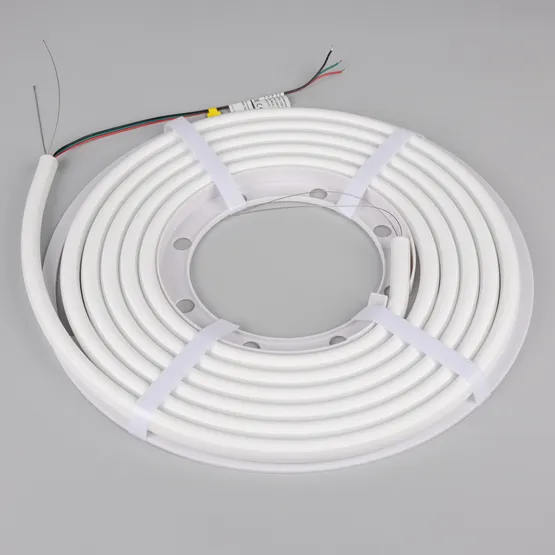 Фото #4 товара Светодиодная лента герметичная SPI-WAVE-TOP-G200-18x15mm 12V RGB PX2 (26 W/m, IP54, 5m, wire x1) (Arlight, Вывод прямой, 3 года)