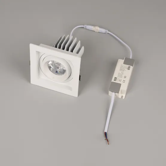 Фото #4 товара Светильник MS-VORTEX-BUILT-S117x117-20W Warm3000 (WH-WH, 20 deg, 230V) (Arlight, IP20 Металл, 5 лет)