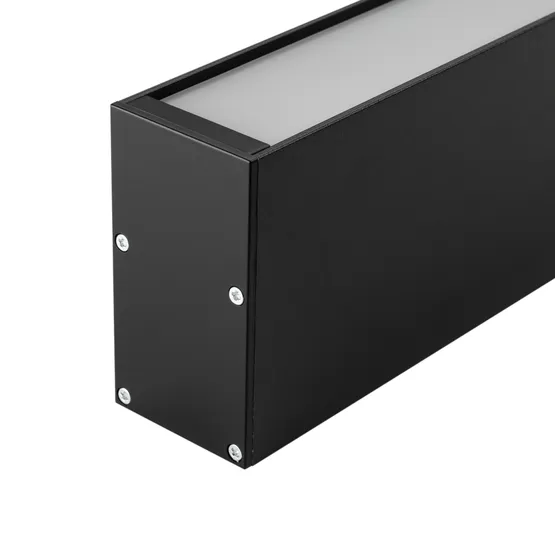 Фото #2 товара Профиль с экраном SL-LINE-3667-2500 BLACK+OPAL (Arlight, Алюминий)