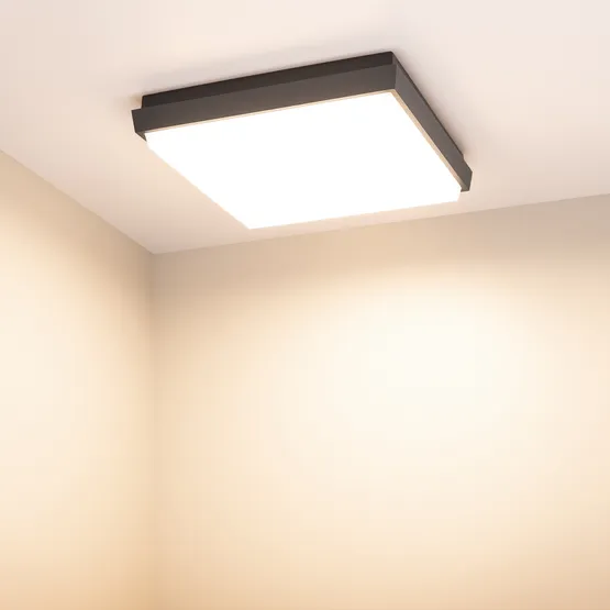 Фото #2 товара Светильник LGD-AREA-S240x240-25W Warm3000 (GR, 110 deg, 230V) (Arlight, IP54 Металл, 3 года)