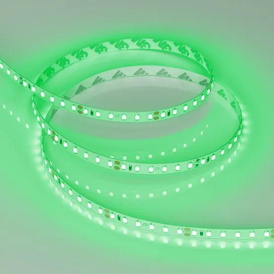Фото #3 товара Светодиодная лента RT-A120-8mm 24V Green(9.6 W/m, IP20, 2835, 5m) (Arlight, Открытый)