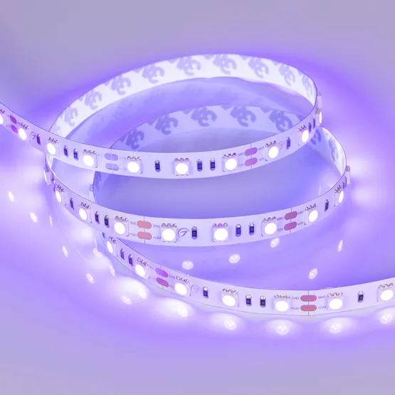 Фото #2 товара Светодиодная лента RT-B60-10mm 12V UV400 (14.4 W/m, IP20, 5060, 5m) (Arlight, Открытый)