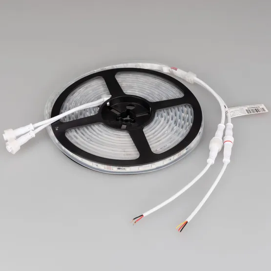 Фото #4 товара Светодиодная лента герметичная SPI-P-F72-11mm 24V RGB-PX6 (14.4 W/m, IP66, 3535, 5m) (Arlight, бегущий огонь)