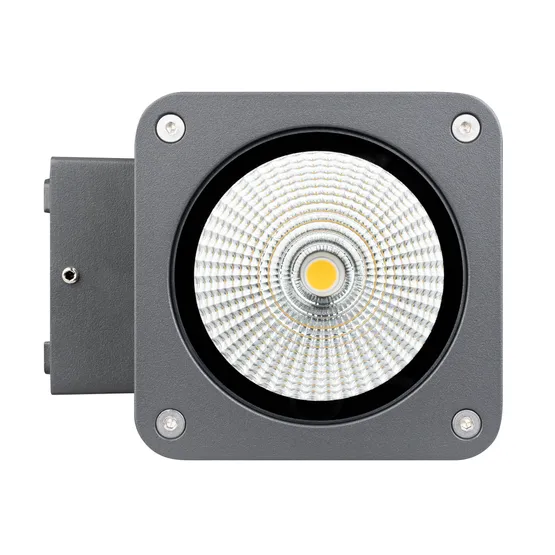 Фото #2 товара Светильник LGD-EVO-WALL-S100x100-12W Warm3000 (GR, 44 deg, 230V) (Arlight, IP54 Металл, 3 года)