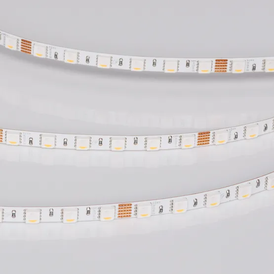 Фото #7 товара Светодиодная лента RT-H96-5mm 24V RGBW-White-4-in-1 (10 W/m, IP20, 5m) (Arlight, узкая)