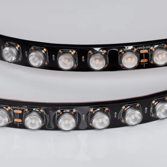 Фото #3 товара Светодиодная лента герметичная FLT-PS-A42-BLACK-23mm 24V Warm2700 (21 W/m, IP67, 30deg, 5m) (Arlight, -)