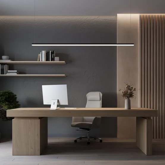 Фото #4 товара Профиль с экраном LINE-D-3030-2000 SQUARE OLIVE GREY+OPAL (Arlight, Алюминий)