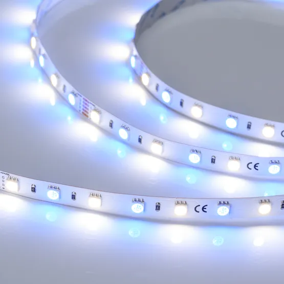 Фото #7 товара Светодиодная лента RT-B60-10mm 24V RGBW-Day (14.4 W/m, IP20, 5060, 5m) (Arlight, Открытый)
